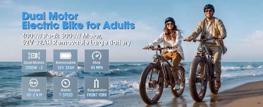 ECOCOGY fat tire electric bike outdoors