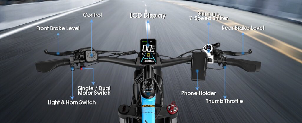 ECOCOGY G7 electric bike LCD display